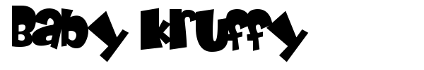 Baby Kruffy font preview