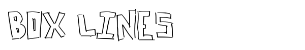 Box Lines font preview