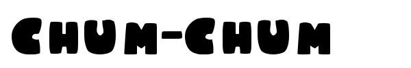 Chum-Chum font preview