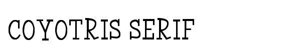 Coyotris Serif fuente