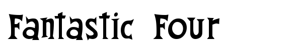 Fantastic Four font preview