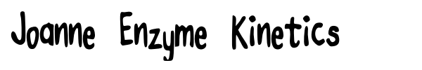 Joanne Enzyme Kinetics fuente