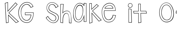 KG Shake it Off font preview
