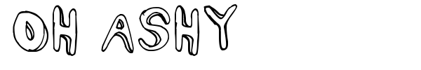 Oh Ashy font preview