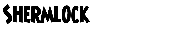 Shermlock font preview
