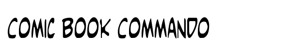 Comic Book Commando font preview
