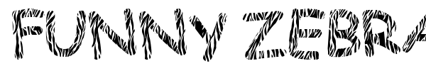 Funny Zebra font preview