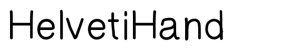 HelvetiHand font preview