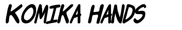 Komika Hands font preview
