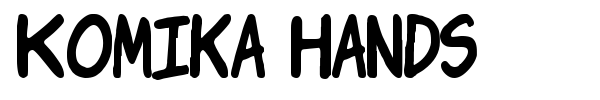 Komika Hands font preview