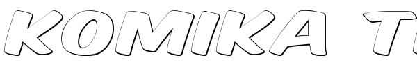 Komika Title font preview