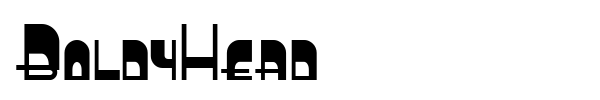 BoldyHead font preview