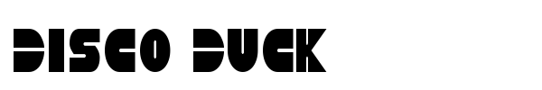 Disco Duck font preview