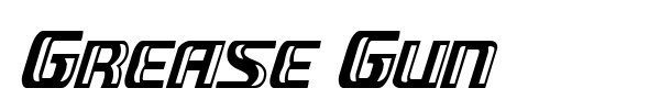 Grease Gun font preview