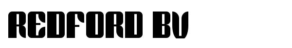 Redford BV font preview