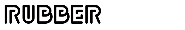 Rubber font preview