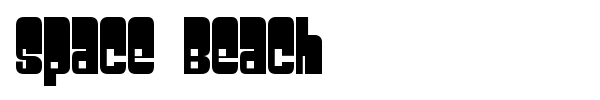 Space Beach font preview