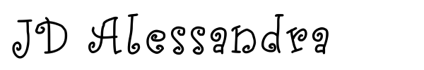 JD Alessandra font preview