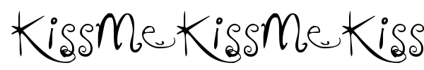 KissMeKissMeKissMe font preview