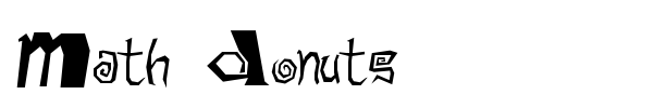 Math Donuts fuente