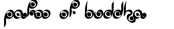 Palm of Buddha font preview