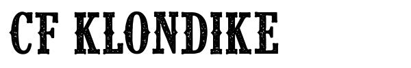 CF Klondike font preview