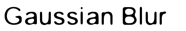 Gaussian Blur fuente