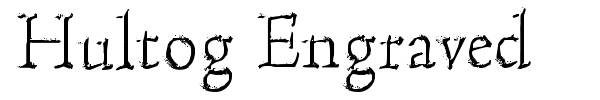 Hultog Engraved fuente
