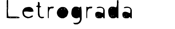 Letrograda font preview