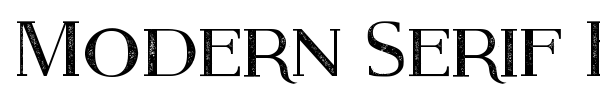 Modern Serif Eroded fuente
