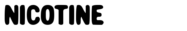 Nicotine font preview