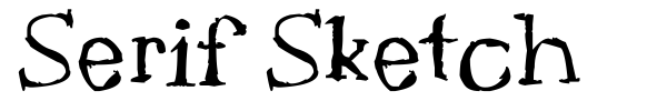 Serif Sketch fuente