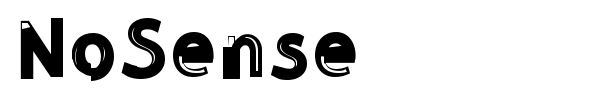 NoSense font preview