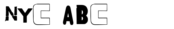 NYC ABC font preview