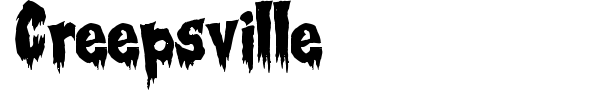 Creepsville font preview