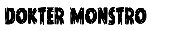 Dokter Monstro font preview