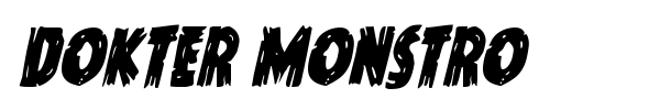 Dokter Monstro font preview
