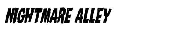 Nightmare Alley font preview