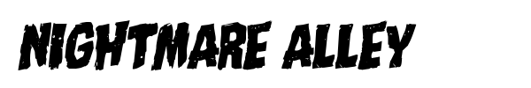Nightmare Alley font preview