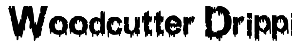 Woodcutter Dripping Classic Font fuente