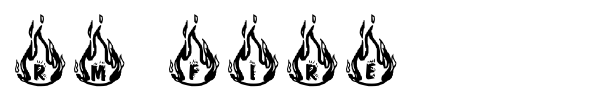 RM Fire font preview