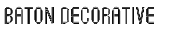 Baton Decorative font preview