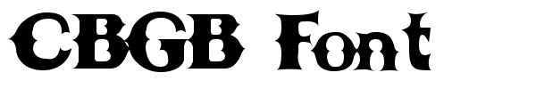 CBGB Font fuente