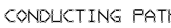 Conducting Paths font preview