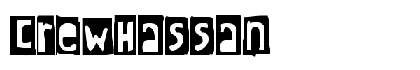 CrewHassan font preview