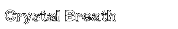 Crystal Breath font preview
