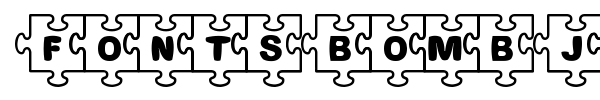 Fonts Bomb Jigsaw fuente