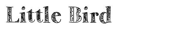 Little Bird font preview