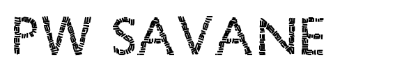 PW Savane font preview