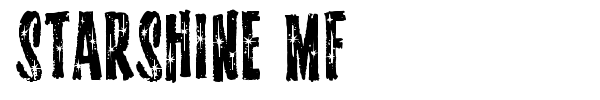 Starshine MF font preview